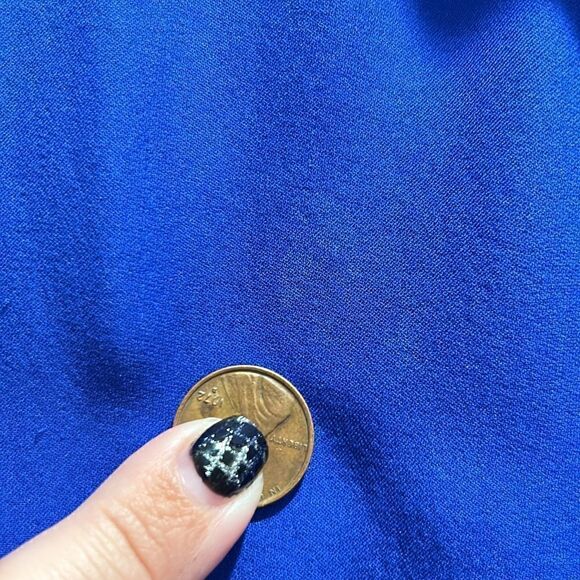 A.L.C. Royal Blue Sleeveless Blouse, Size Small - Picture 8 of 11